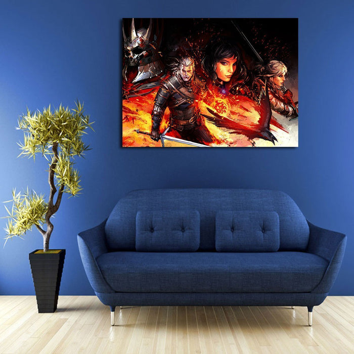 Monster Hunters For Hire The Witcher Wall Art Canvas