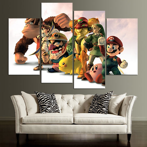 Super Smash Bros Wall Art Canvas