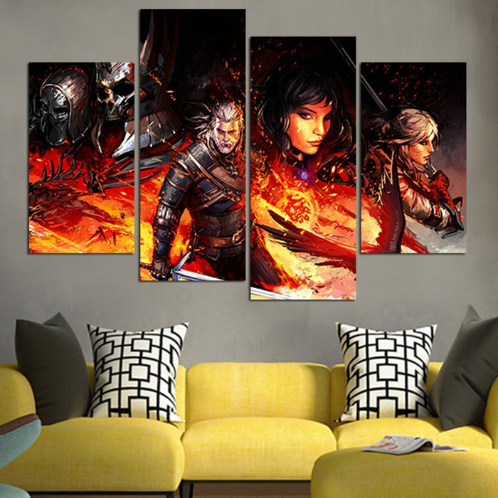 Monster Hunters For Hire The Witcher Wall Art Canvas