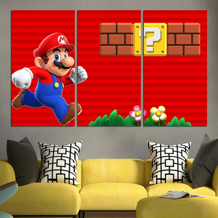Super Mario Wall Art Canvas