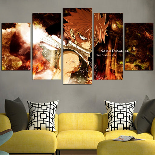 Fairy Tail Natsu Dragneel The Dragon Son Wall Art Canvas