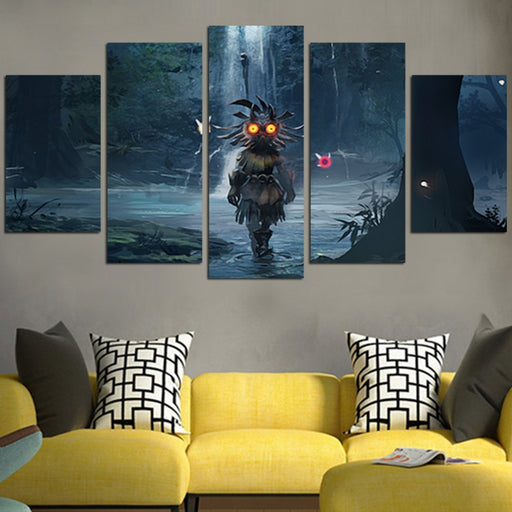 The Legend Of Zelda Majora's Mask In The Forest Wall Art Canvas