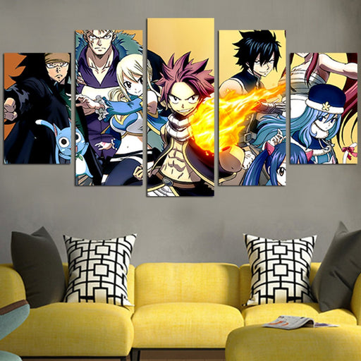 Fairy Tail Full Team Wall Art Canvas