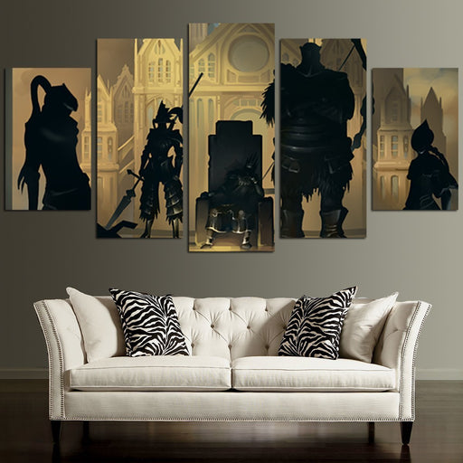 Dark Souls Four Knights Of Gwyn Wall Art Canvas