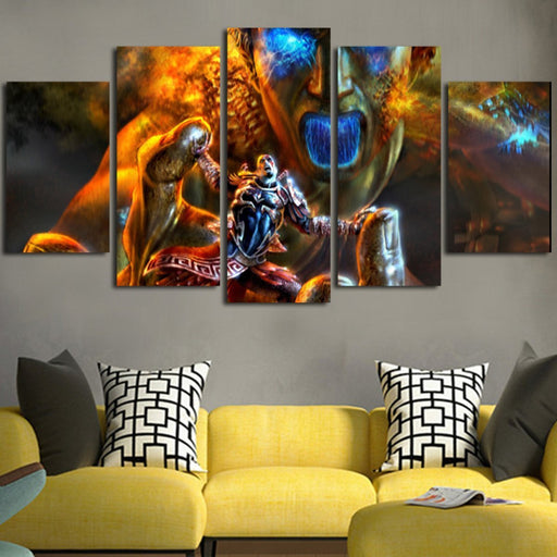 Kratos In Chains Wall Art Canvas