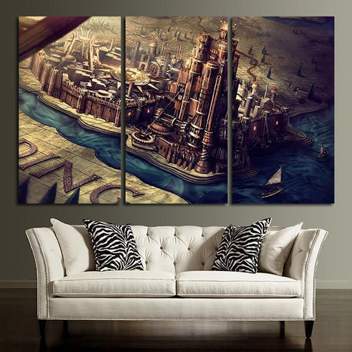 3 Panel Wheel Of Time Wall Art Canvas