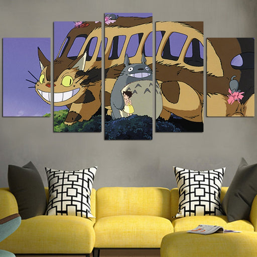Mei With Totoro In The Forest Wall Art Canvas