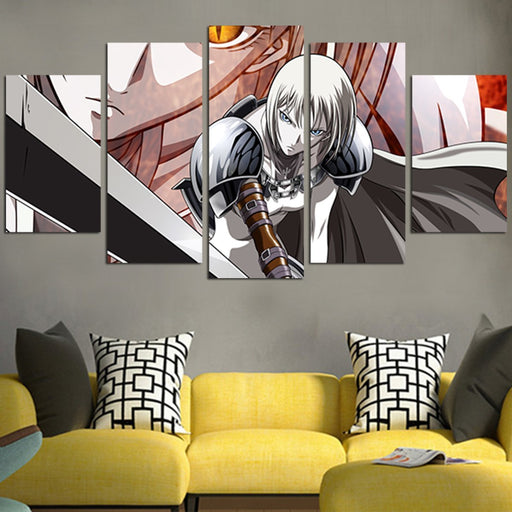 Claymore Clare Face Wall Art Canvas