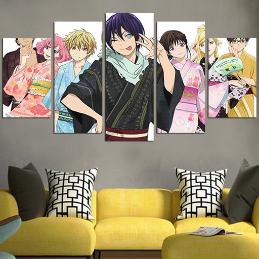 Noragami Yato And Friends Wall Art Canvas
