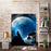 Final Fantasy Wolf In The Moonlight Wall Art Canvas