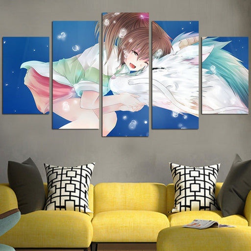Spirited Away Boh And Chihiro Wall Art Canvas