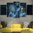 Mortal Kombat Sub Zero Blue Wall Art Canvas