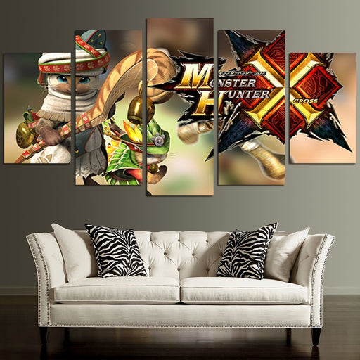 Monster Hunter X Cross Wall Art Canvas