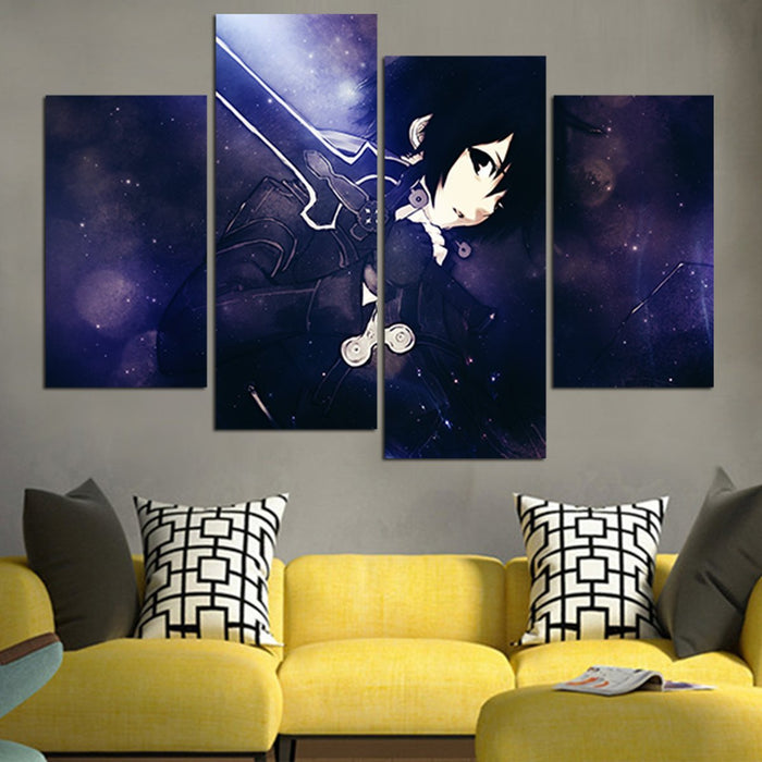Kirito Sword Art Online Wall Art Canvas