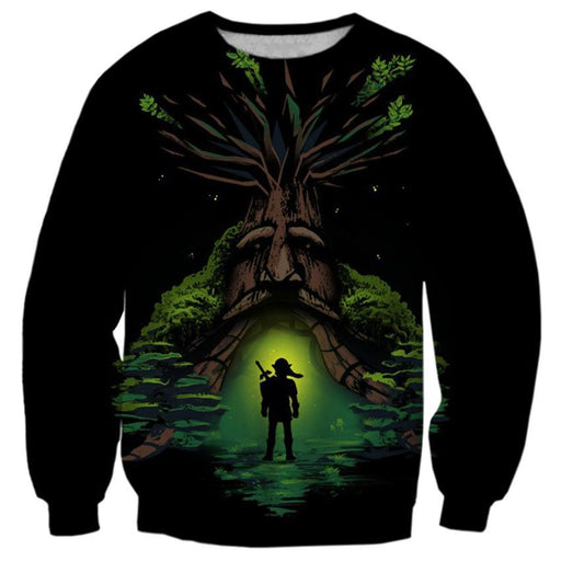 Link Front Of the Great Deku Tree Shirts