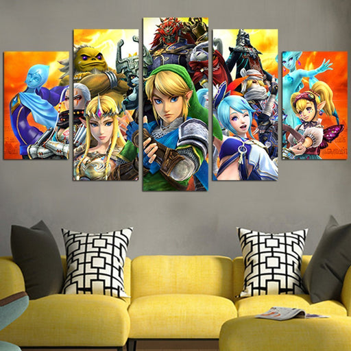 The Legend Of Zelda Characters Wall Art Canvas