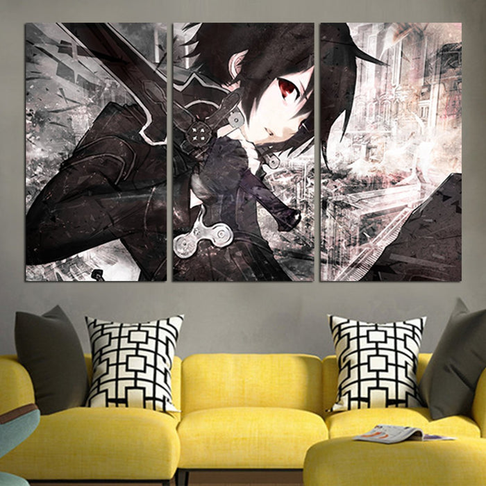 Kirita Sword Art Online Wall Art Canvas