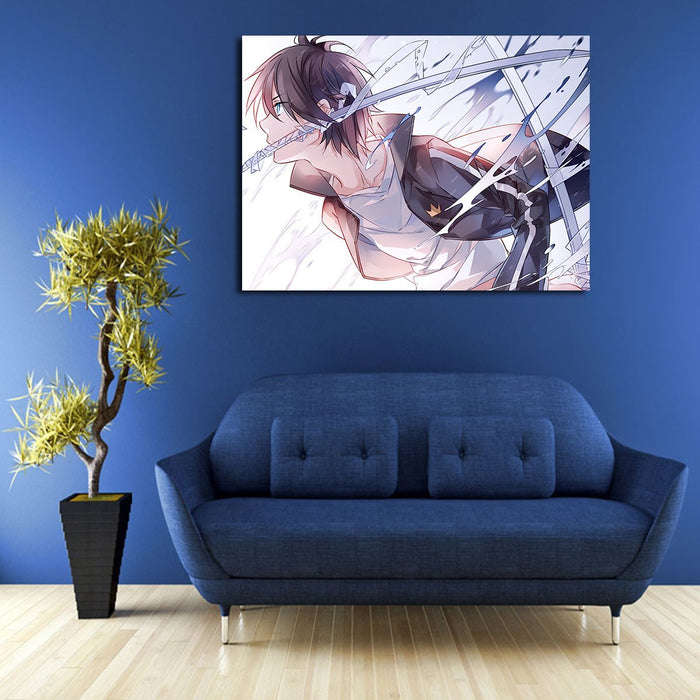 Noragami Yato With Sword Wall Art Canvas