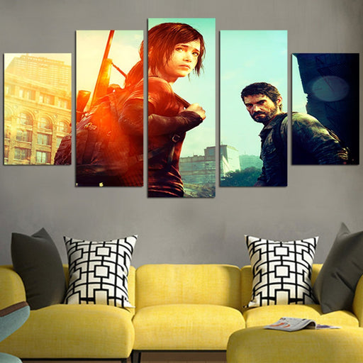 The Last Of Us Joel And Ellie Wall Art Canvas