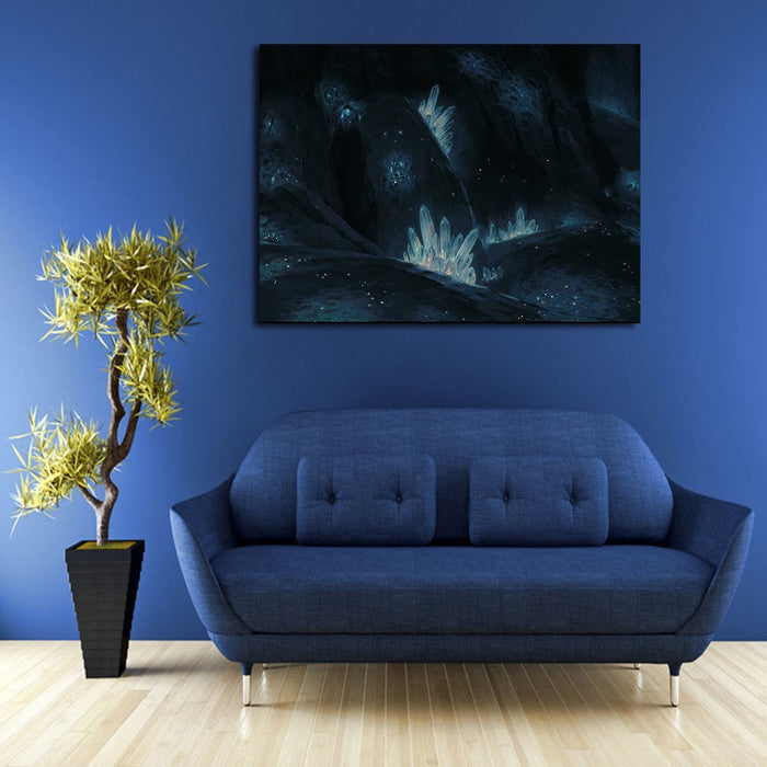 Castle In The Sky Crystals Wall Art Canvas