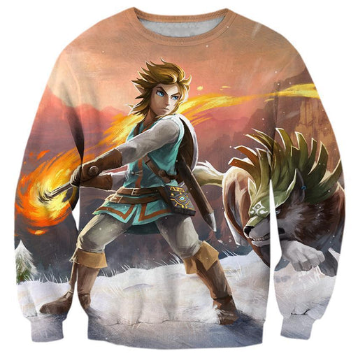 Zelda Breath Of The Wild Wolf Link Shirts