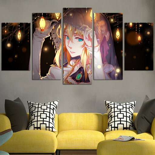 The Face Of Violet Evergarden So Beautiful Wall Art Canvas