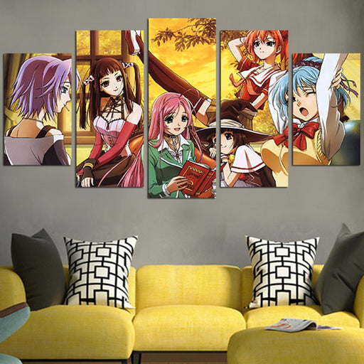 The Girl Character In Rosario Vampire Wall Art Canvas