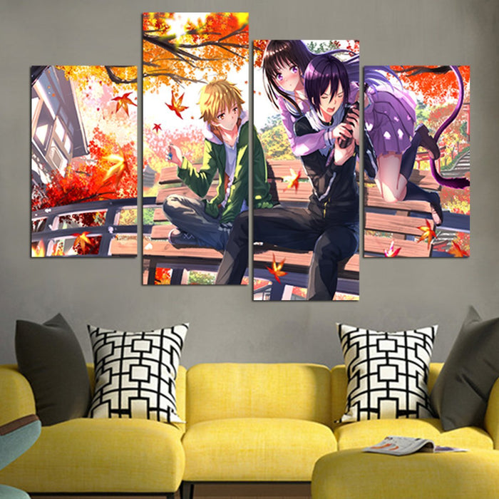 Noragami Main Characters Wall Art Canvas