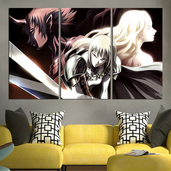 Claymore Clare Teresa Ghost Wall Art Canvas