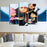 5 Panel Gru And Daughters Wall Art Canvas