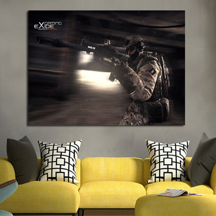 Counter Strike  Global Offensive Gun Wall Art Canvas