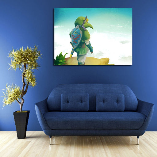 The Legend Of Zelda Link Green Suit Wall Art Canvas