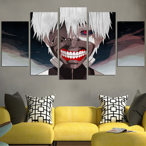Tokyo Ghoul Kaneki With Mask Wall Art Canvas