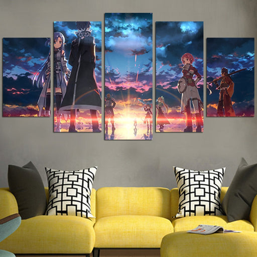 The Sunset Sword Art Online  Wall Art Canvas