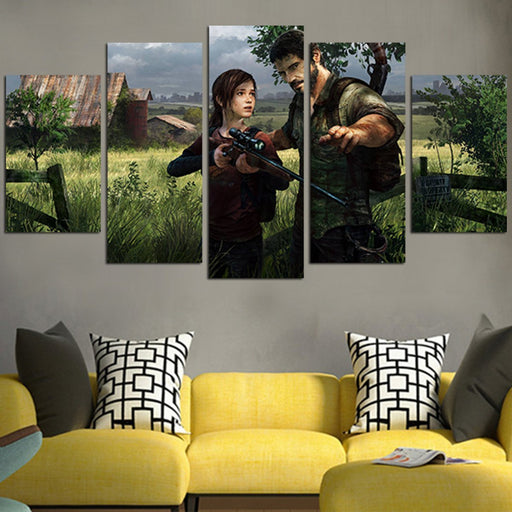 The Last Of Us Joel Vs Ellie Wall Art Canvas