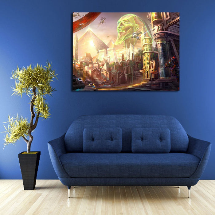 Overwatch Of Map Wall Art Canvas
