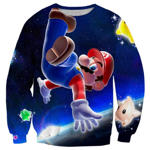 Super Mario Flying In Space Shirts