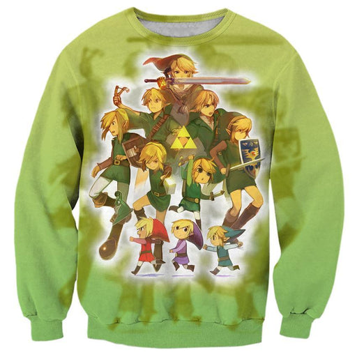 Legend Of Zelda Evolution Of Link Shirts