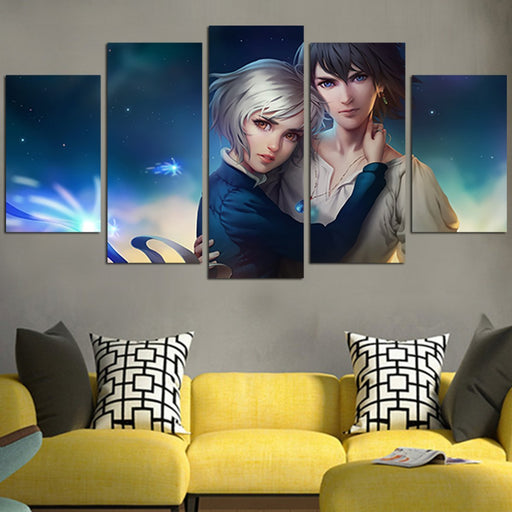 Howl's Moving Castle Fantasy Wall Art Canvas