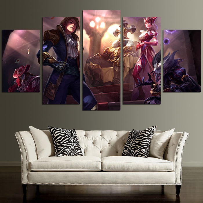 Jack of Hearts Twisted Fate Wall Art Canvas