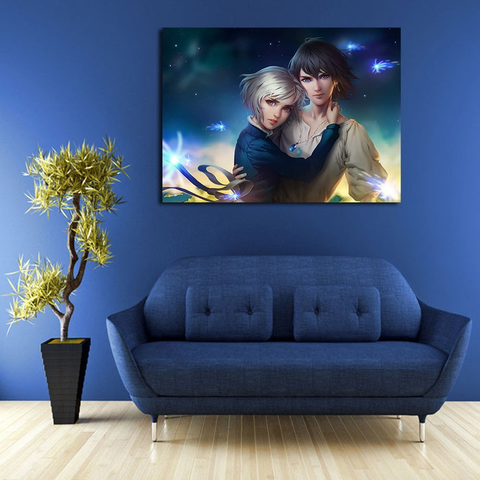 Howl's Moving Castle Fantasy Wall Art Canvas