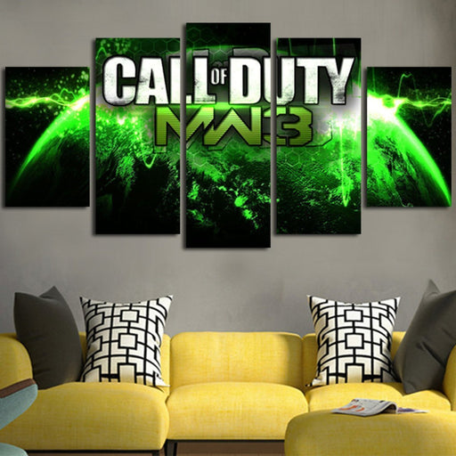 Call of Duty MW3 and Earth Wall Art Canvas