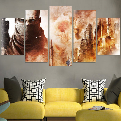 Journey Through The Ruins of Dubai In Spec Ops Wall Art Canvas