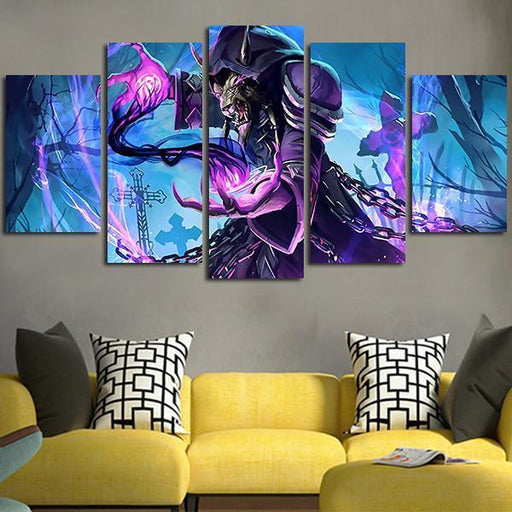 5 Panel  Hearthstone Whispers Of The Old Gods Wall Art Canvas