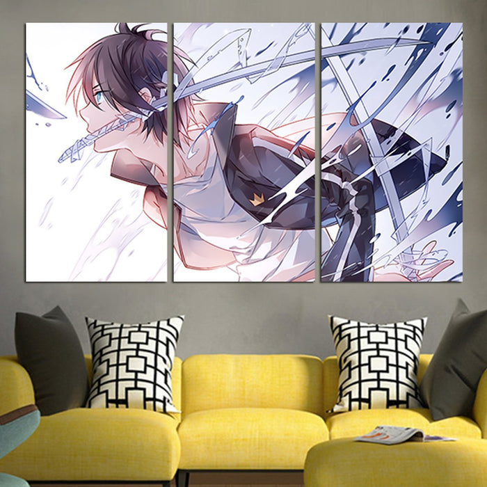 Noragami Yato With Sword Wall Art Canvas