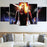 5 Panel Mass Effect Characters Wall Art Canvas