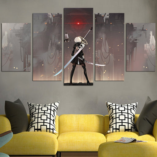 Nier Automata Sword Wall Art Canvas