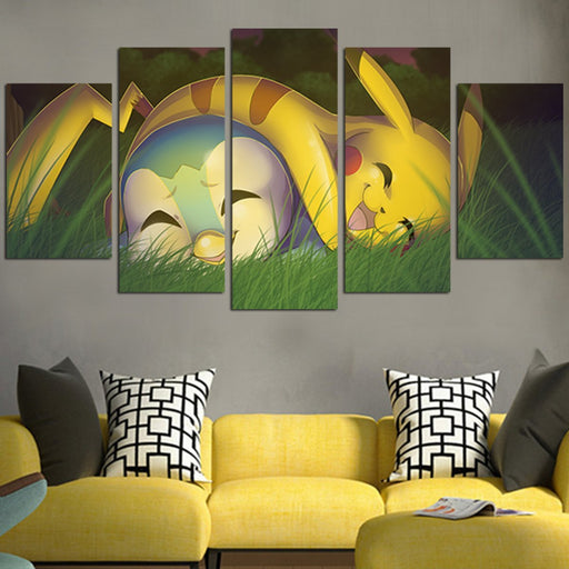 Piplup & Pikachu Wall Art Canvas