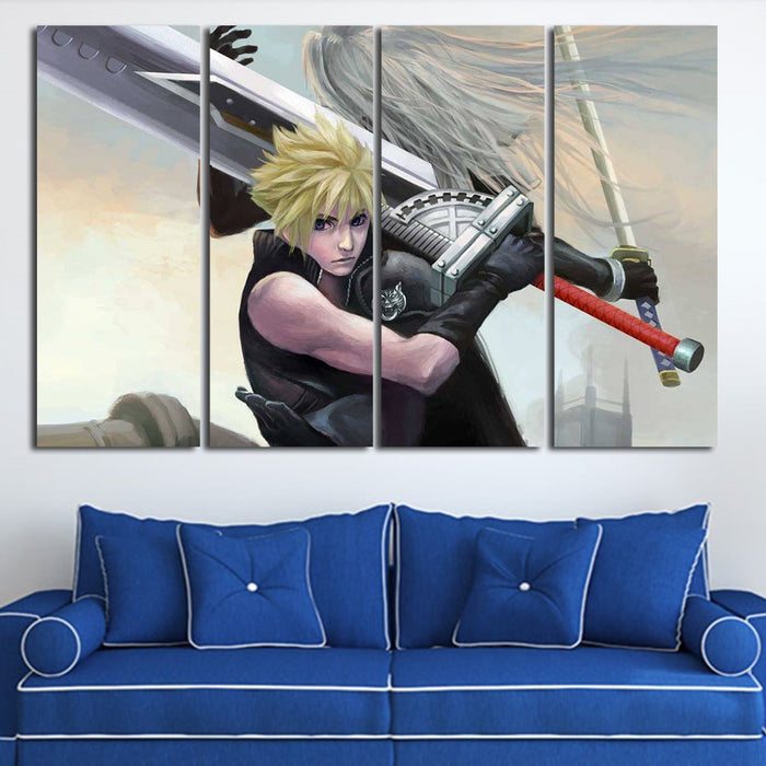 Final Fantasy Cloud Wall Art Canvas