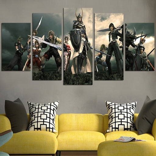 Final Fantasy All Charater Wall Art Canvas